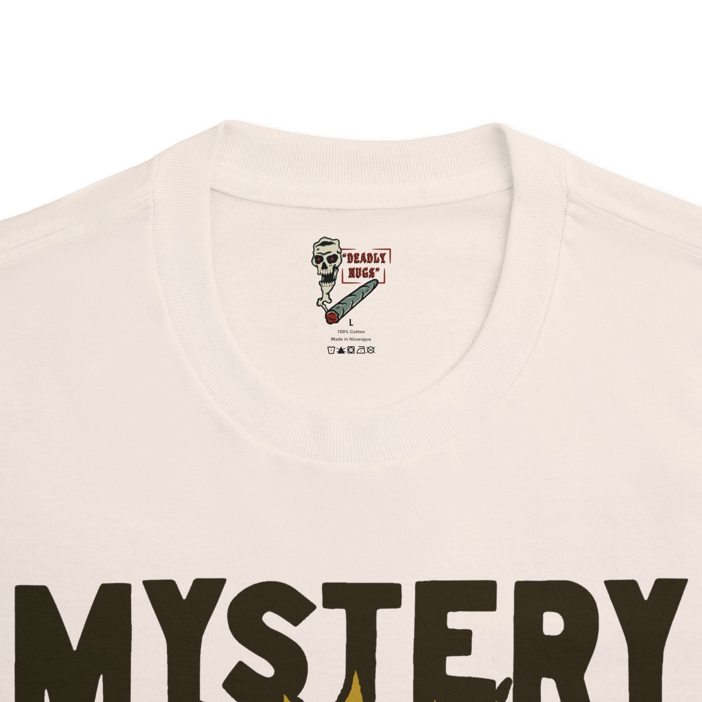 Mystery / Premium Unisex Graphic Tee Aesthetic Print Skull 420 Streetwear / DEADLY NUGS
