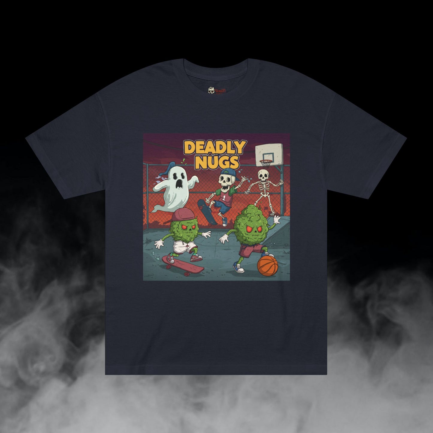 Beatin' Up tha Block T-Shirt DEADLY NUGS Aesthetic Print Unisex Graphic Tee