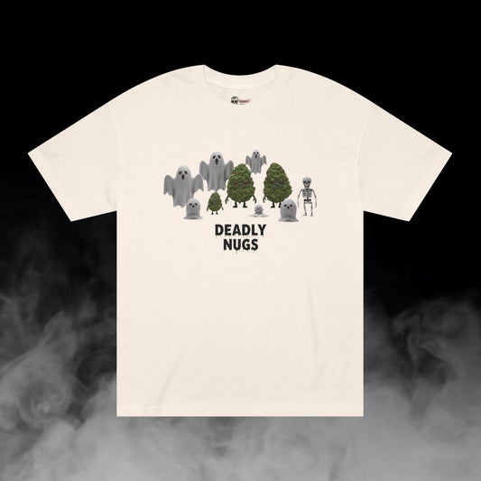 Simply Deadly / Premium Unisex Graphic Tee Aesthetic Print Ghost Skeleton 420 / DEADLY NUGS