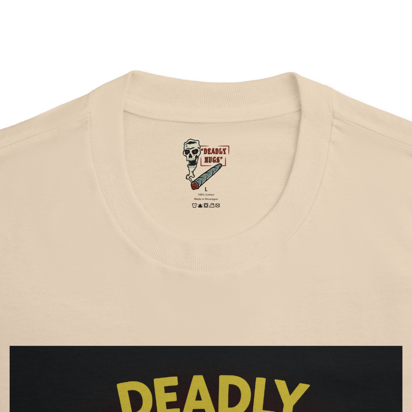 Enchanted Buds / Premium Unisex Graphic Tee Aesthetic Print Skeleton Ghost 420 / DEADLY NUGS