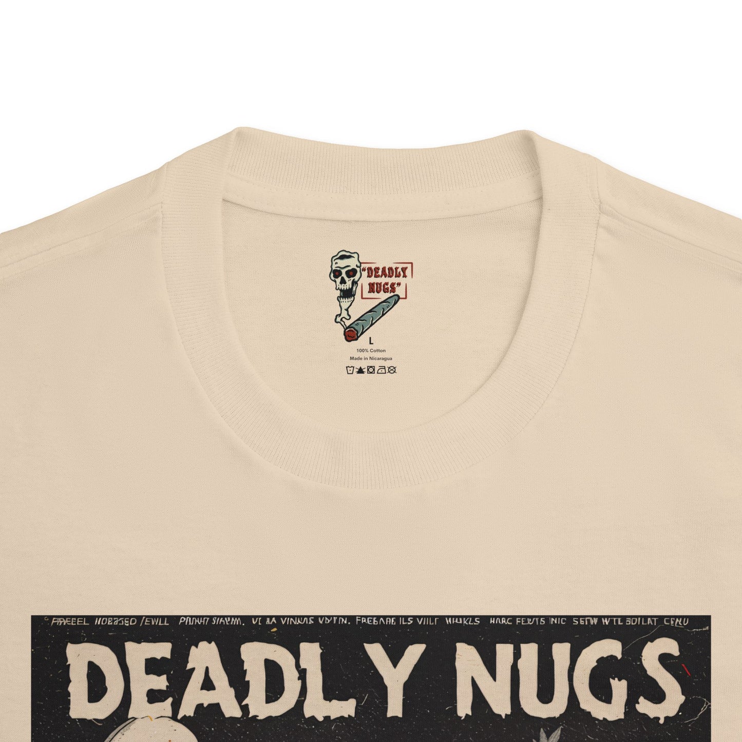 Door to Elsewhere / Bud Characters Ghosts Skeletons Graphic Tee / Dark Humor Vintage Eerie Trippy Pulp Comic Art Style / 420 Underground Stoner Streetwear / DEADLY NUGS