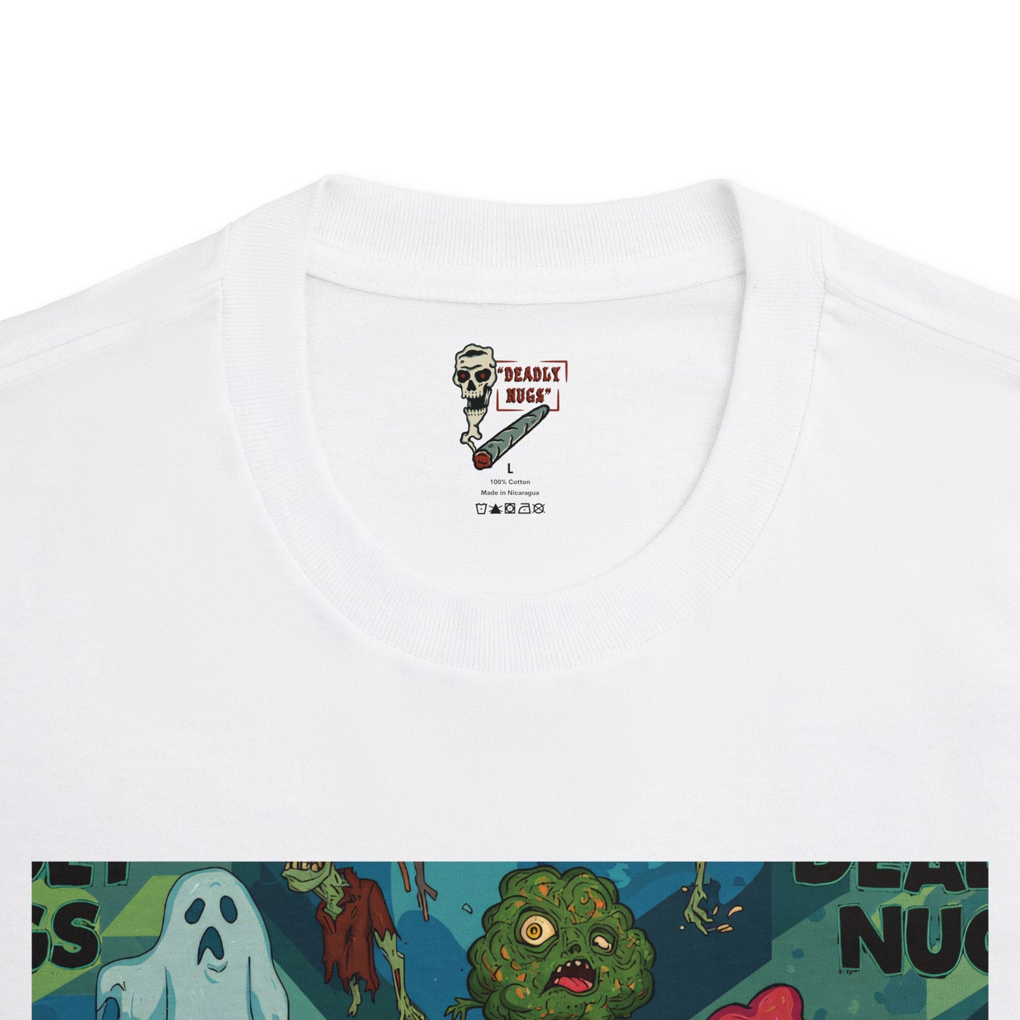 Four20 Resurrection / Bud Characters Ghosts Zombies Graphic Tee / Gritty Obscure Horror Cartoon Pop Art / 420 Underground Stoner Streetwear / DEADLY NUGS