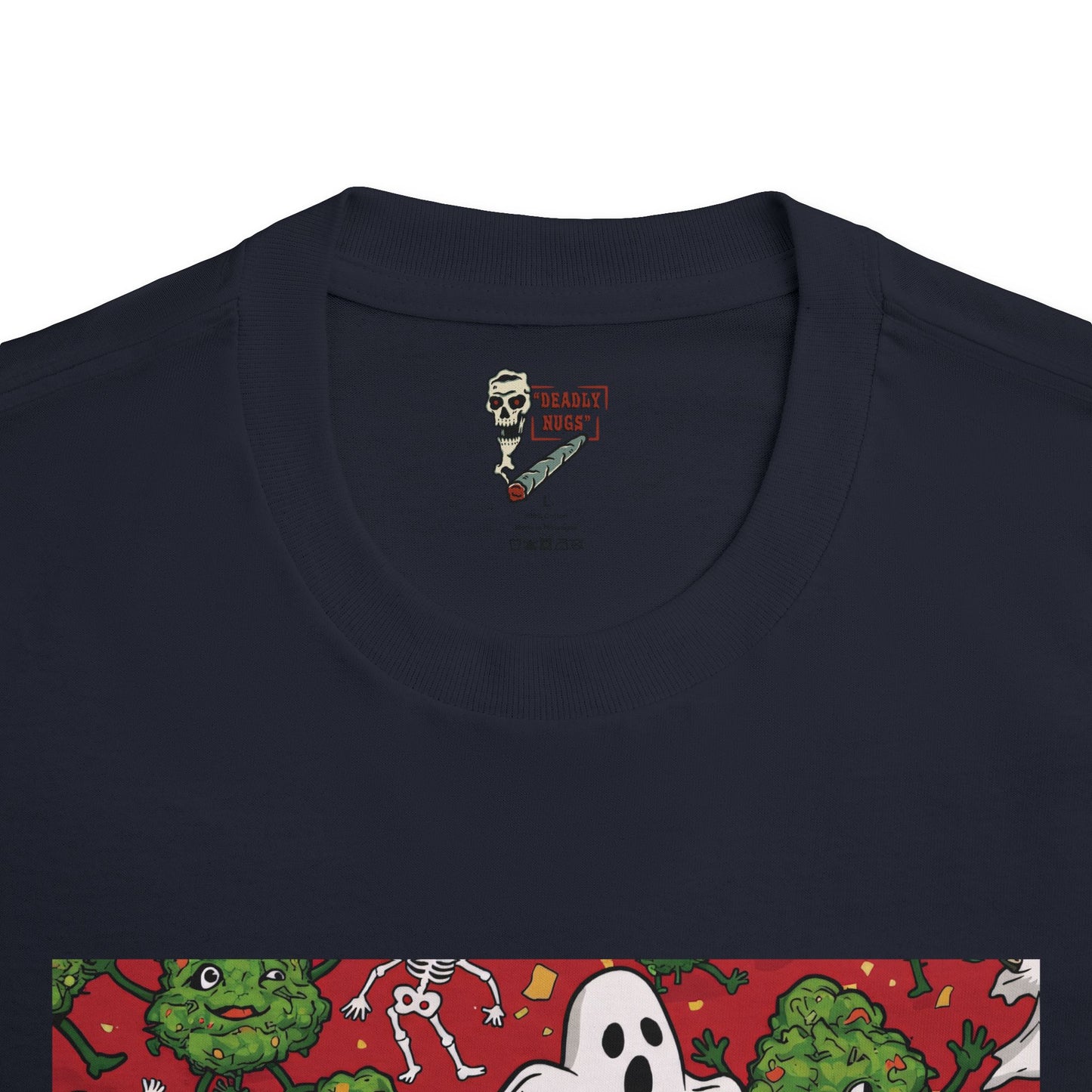 Jingle Jam / Premium Unisex Graphic Tee Aesthetic Print Ghost Skeleton 420 / DEADLY NUGS