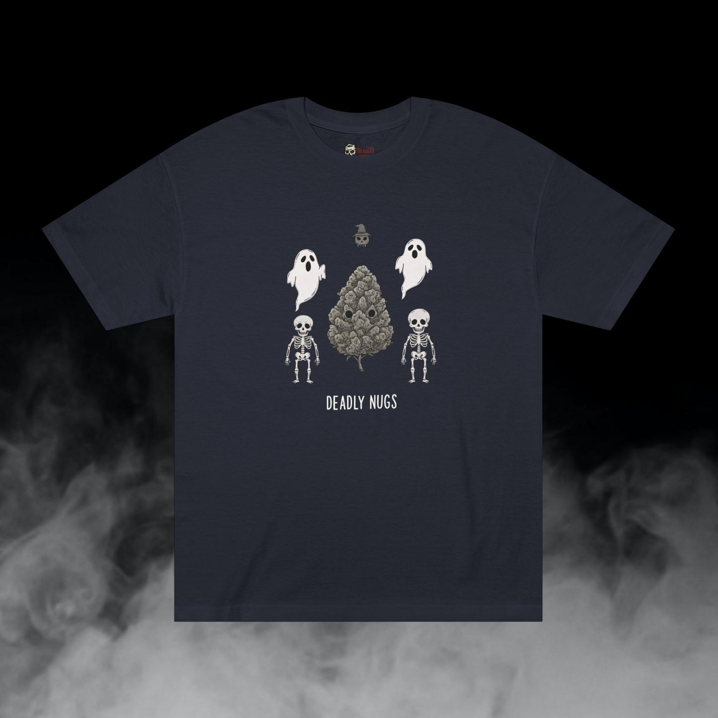 Houdini / Premium Unisex Graphic Tee Aesthetic Print Ghost Skeleton 420 / DEADLY NUGS