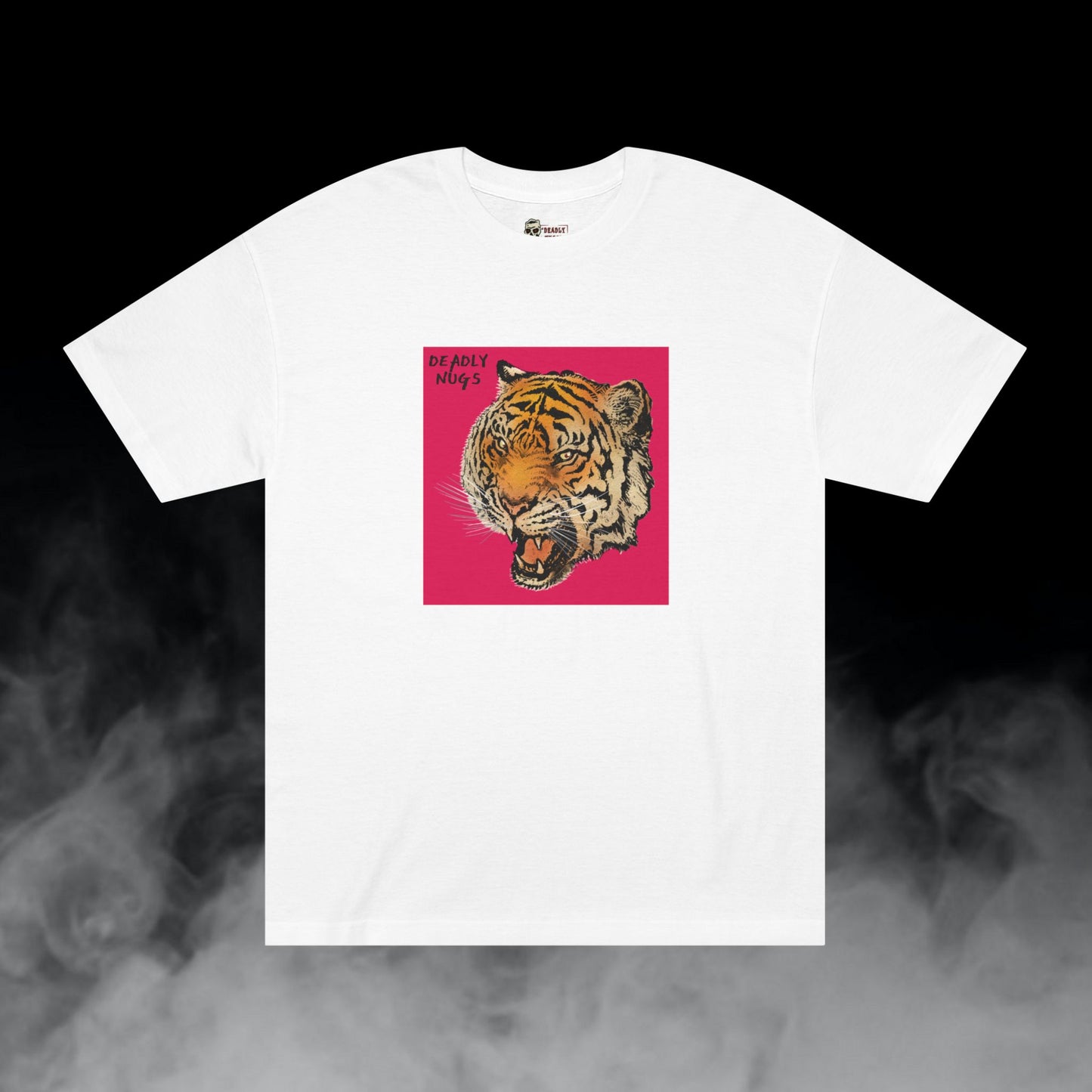 Fierce / Tiger Hot Pink Graphic Tee / Modern Graphic Hype Art Style / 420 Underground Stoner Streetwear / DEADLY NUGS