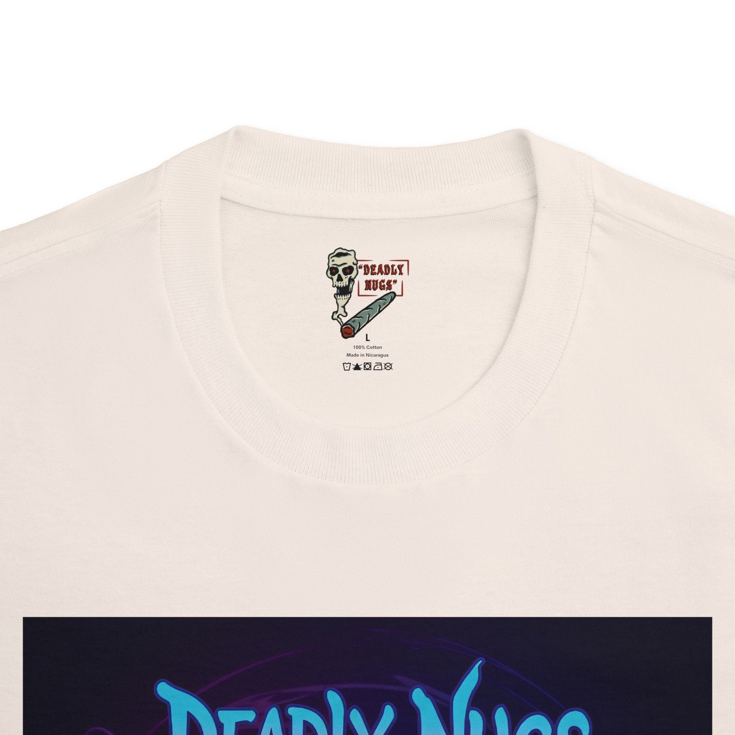 Portal Warp / Skeleton Smoking Graphic Tee / Gritty Neon Glitch Aesthetic Art / 420 Underground Stoner Streetwear / DEADLY NUGS