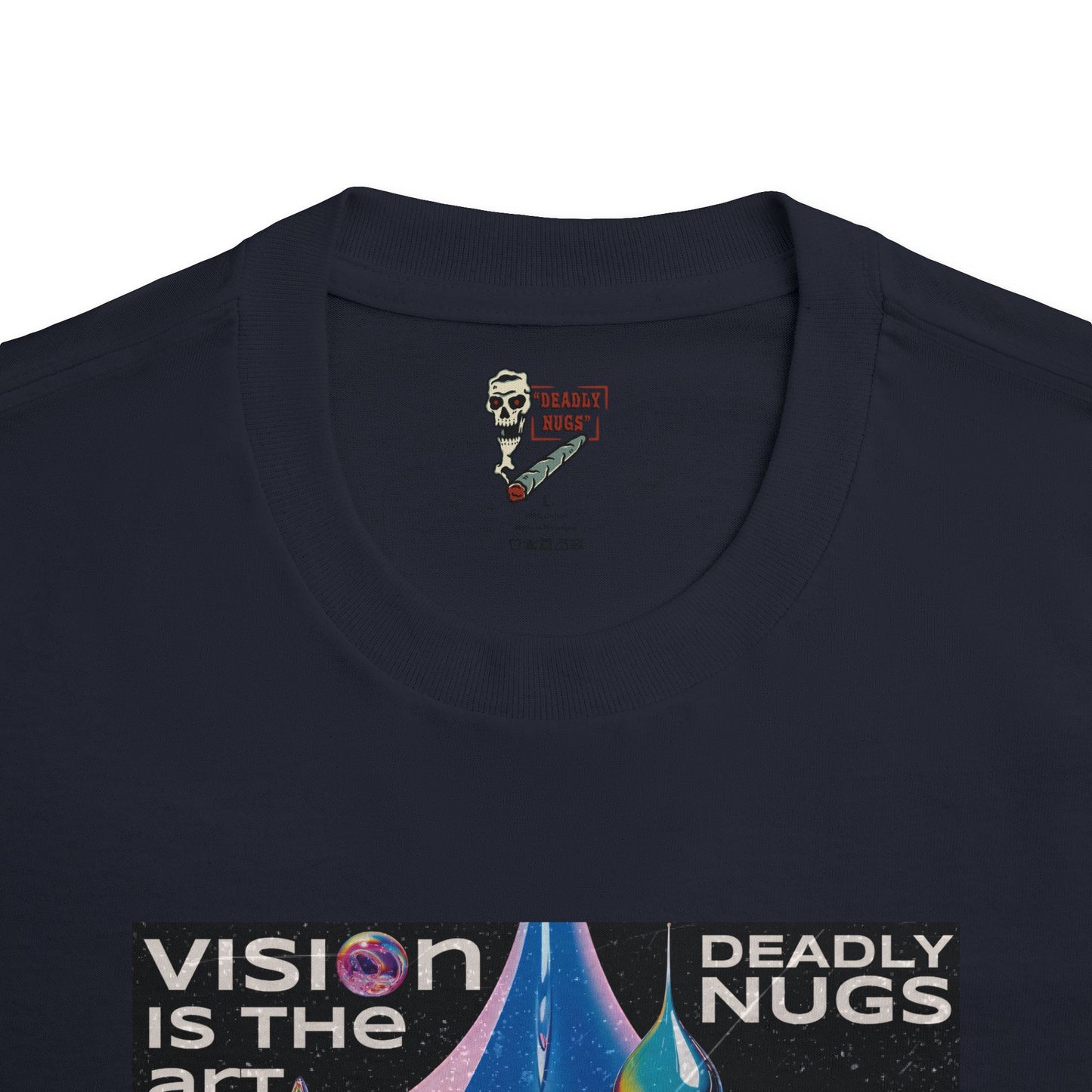 Vision is the Art / Psychedelic Eye Graphic Tee / Hypnotic Surreal Aesthetic Art / 420 Underground Stoner Streetwear / DEADLY NUGS