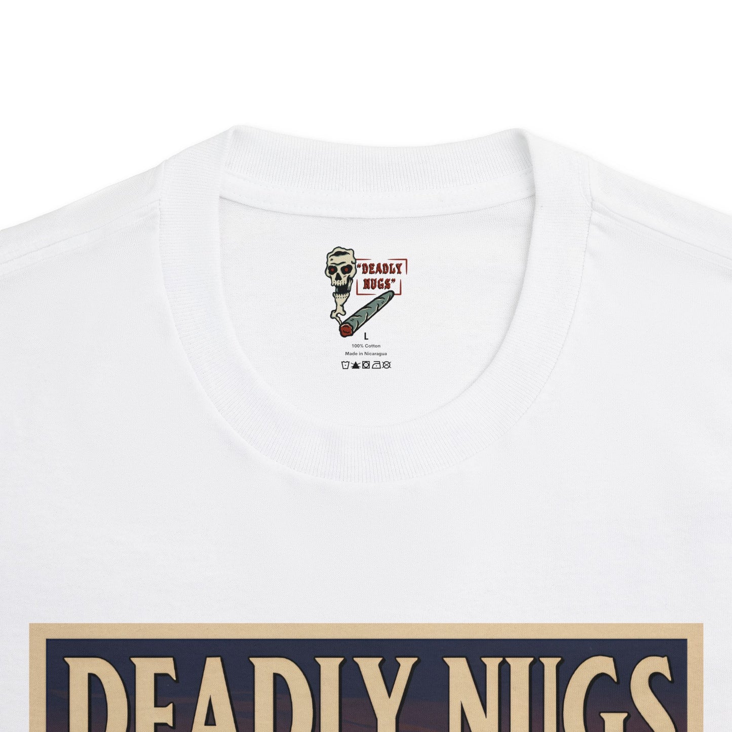 Let it Rip / Biker Dirt Bike Motorcycle Skull Art Graphic Tee / Gritty Vintage Travel Poster Style / 420 Underground Stoner Streetwear / DEADLY NUGS