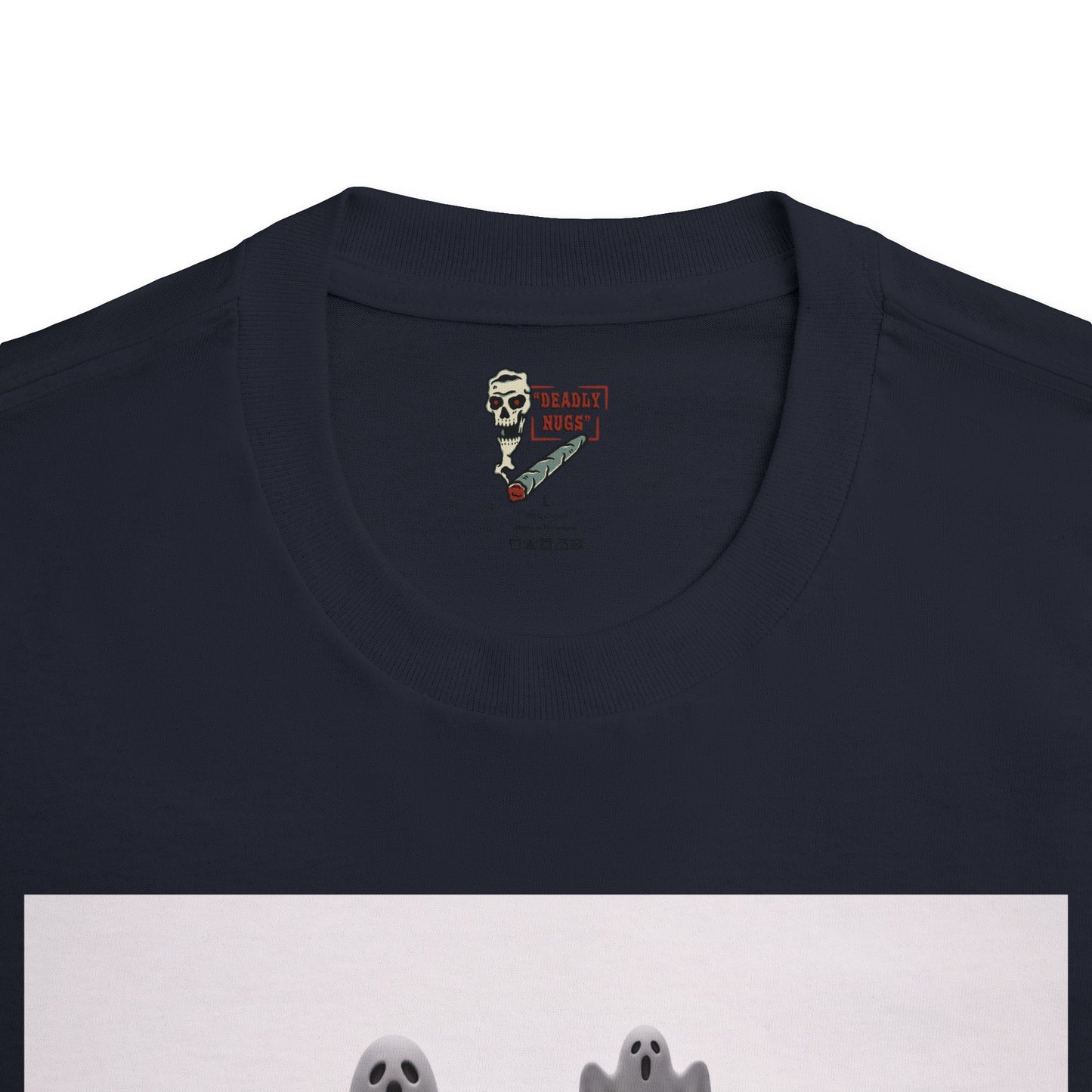 Simply Deadly / Premium Unisex Graphic Tee Aesthetic Print Ghost Skeleton 420 / DEADLY NUGS