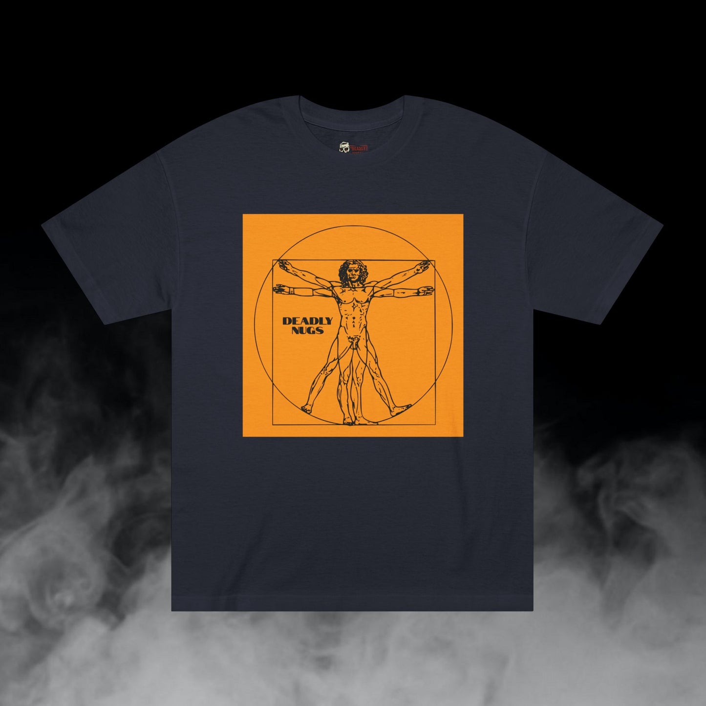 Universal Man / Infinite Power Sync Graphic Tee / Classic Leonardo DaVinci Art Style / 420 Underground Stoner Streetwear / DEADLY NUGS