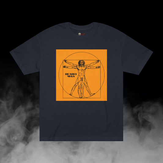 Universal Man / Infinite Power Sync Graphic Tee / Classic Leonardo DaVinci Art Style / 420 Underground Stoner Streetwear / DEADLY NUGS