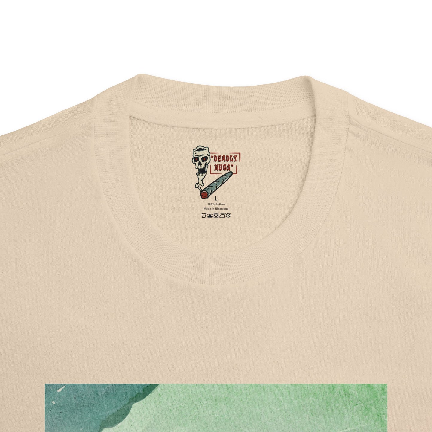 Cool Green / Soothing Color Palette Paint Graphic Tee / Contemporary Painting Art Style / 420 Underground Stoner Streetwear / DEADLY NUGS