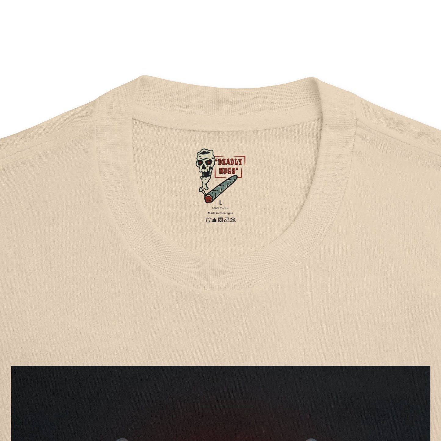 Hella-Herb / Premium Unisex Graphic Tee Aesthetic Print Ghost Skull 420 / DEADLY NUGS