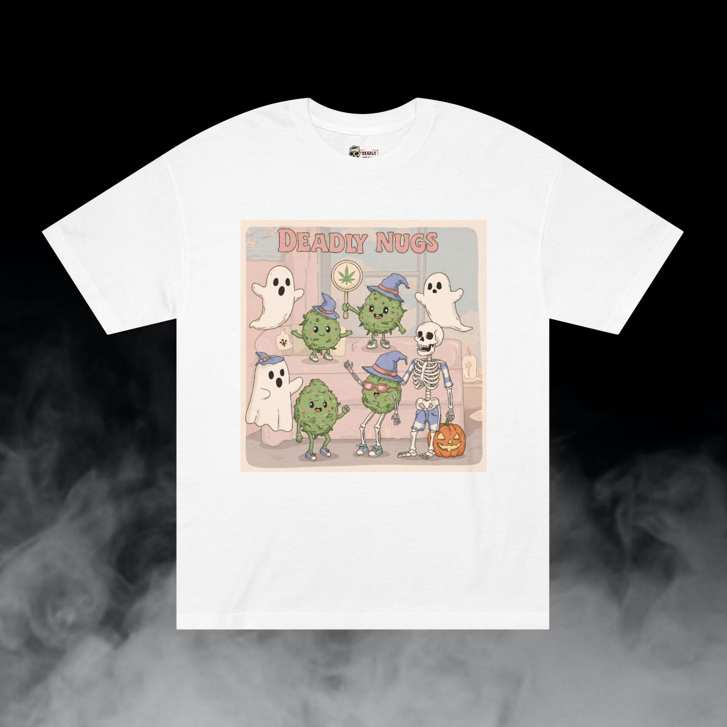 Powder Puff Pot T-Shirt DEADLY NUGS Aesthetic Print Unisex Graphic Tee