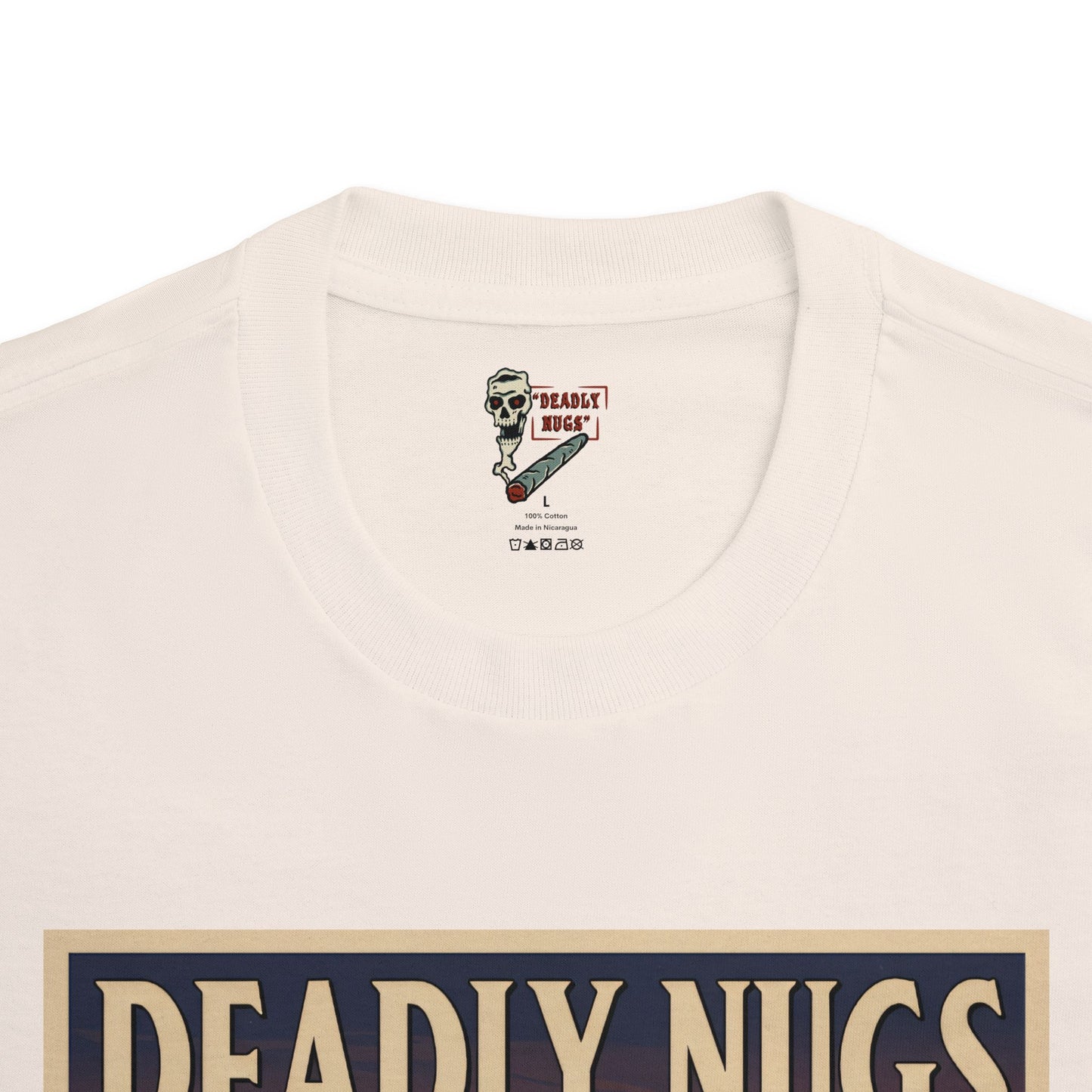 Let it Rip / Biker Dirt Bike Motorcycle Skull Art Graphic Tee / Gritty Vintage Travel Poster Style / 420 Underground Stoner Streetwear / DEADLY NUGS