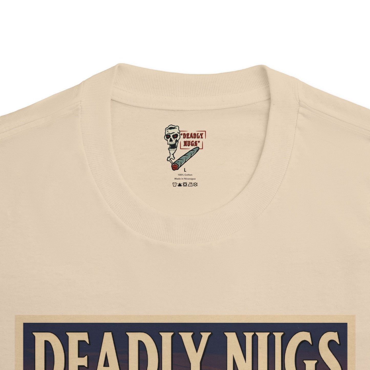 Let it Rip / Biker Dirt Bike Motorcycle Skull Art Graphic Tee / Gritty Vintage Travel Poster Style / 420 Underground Stoner Streetwear / DEADLY NUGS