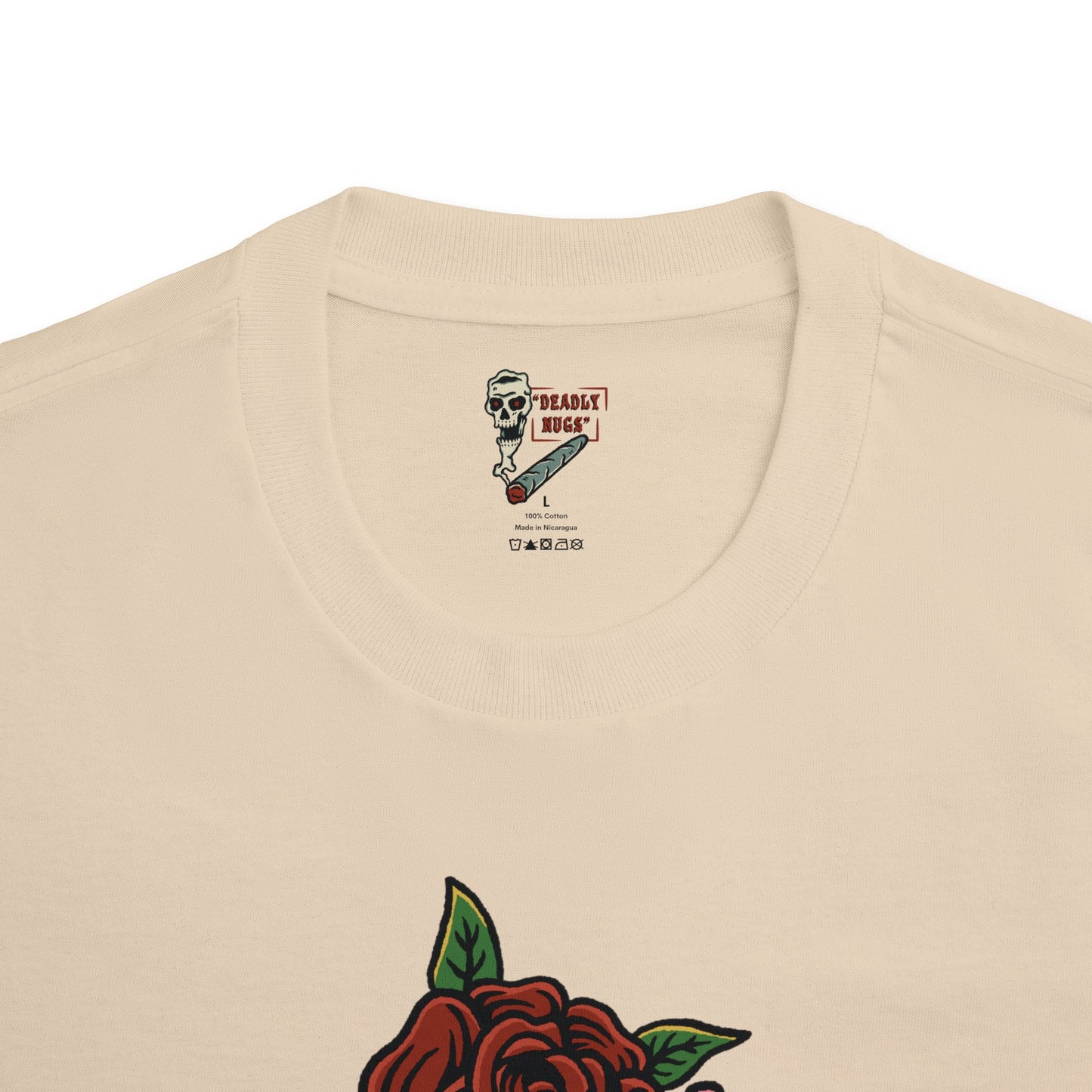 Romantic / Premium Unisex Graphic Tee Aesthetic Print Skull Love Streetwear / DEADLY NUGS