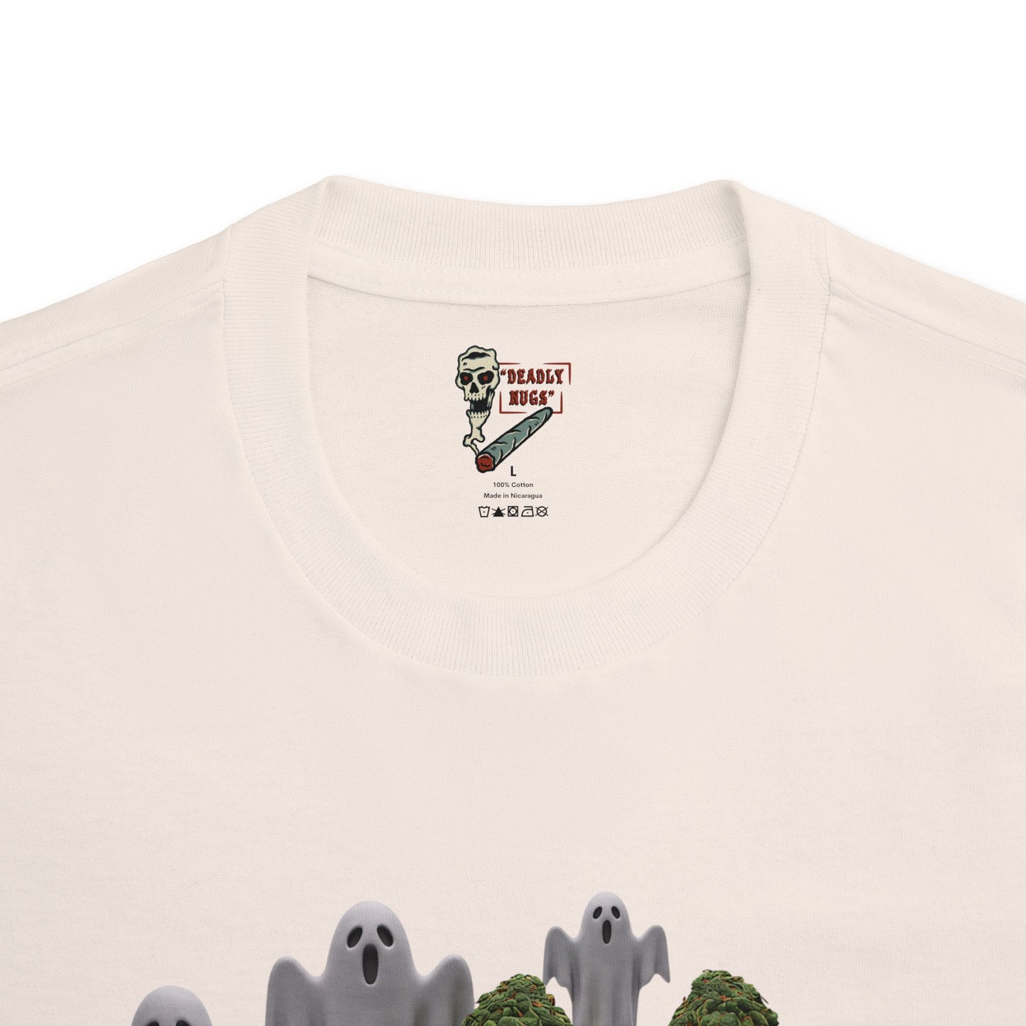 Simply Deadly / Premium Unisex Graphic Tee Aesthetic Print Ghost Skeleton 420 / DEADLY NUGS