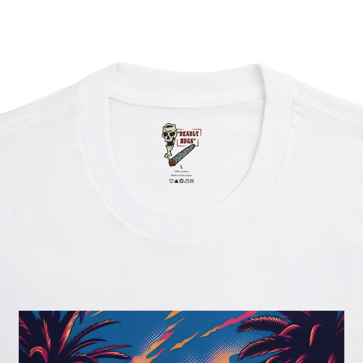 Pure Life / Premium Unisex Graphic Tee Aesthetic Print Skull 420 Streetwear / DEADLY NUGS