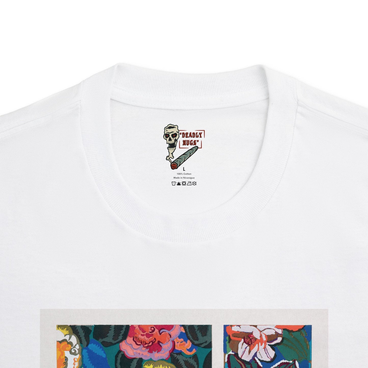 Bella Flora / Floral Painting Vibrant Color Graphic Tee / Vintage Art Painting Style / 420 Underground Stoner Streetwear / DEADLY NUGS