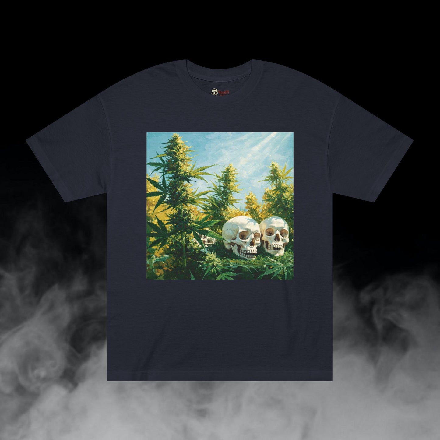 Eternal Nature / Skulls Cannabis Colas Graphic Tee / Nature Expressionism Art Painting / 420 Underground Stoner Streetwear / DEADLY NUGS