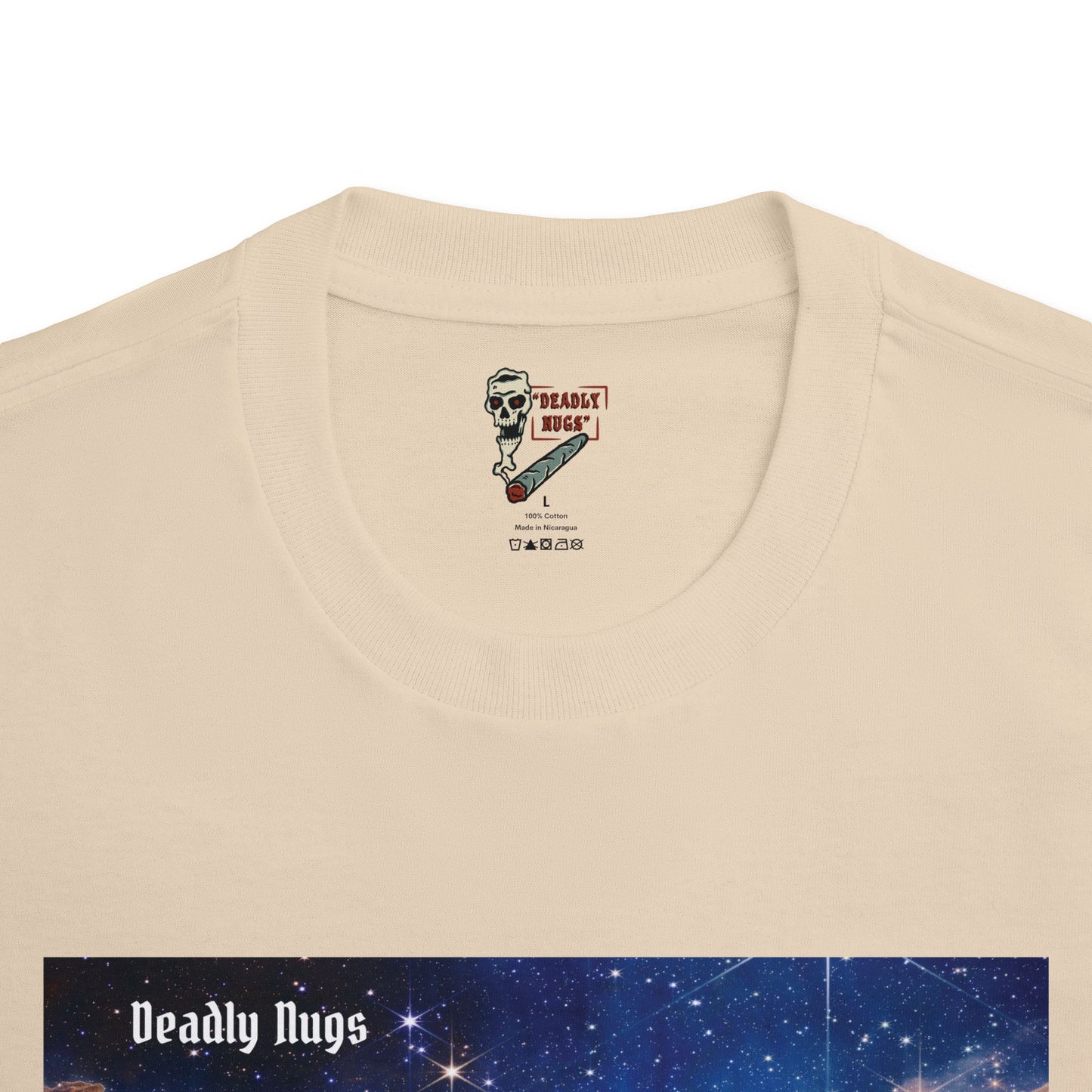 Intergalactic / Dreamy Galaxy Nebula Graphic Tee / Interstellar Space Art Style / 420 Underground Stoner Streetwear / DEADLY NUGS
