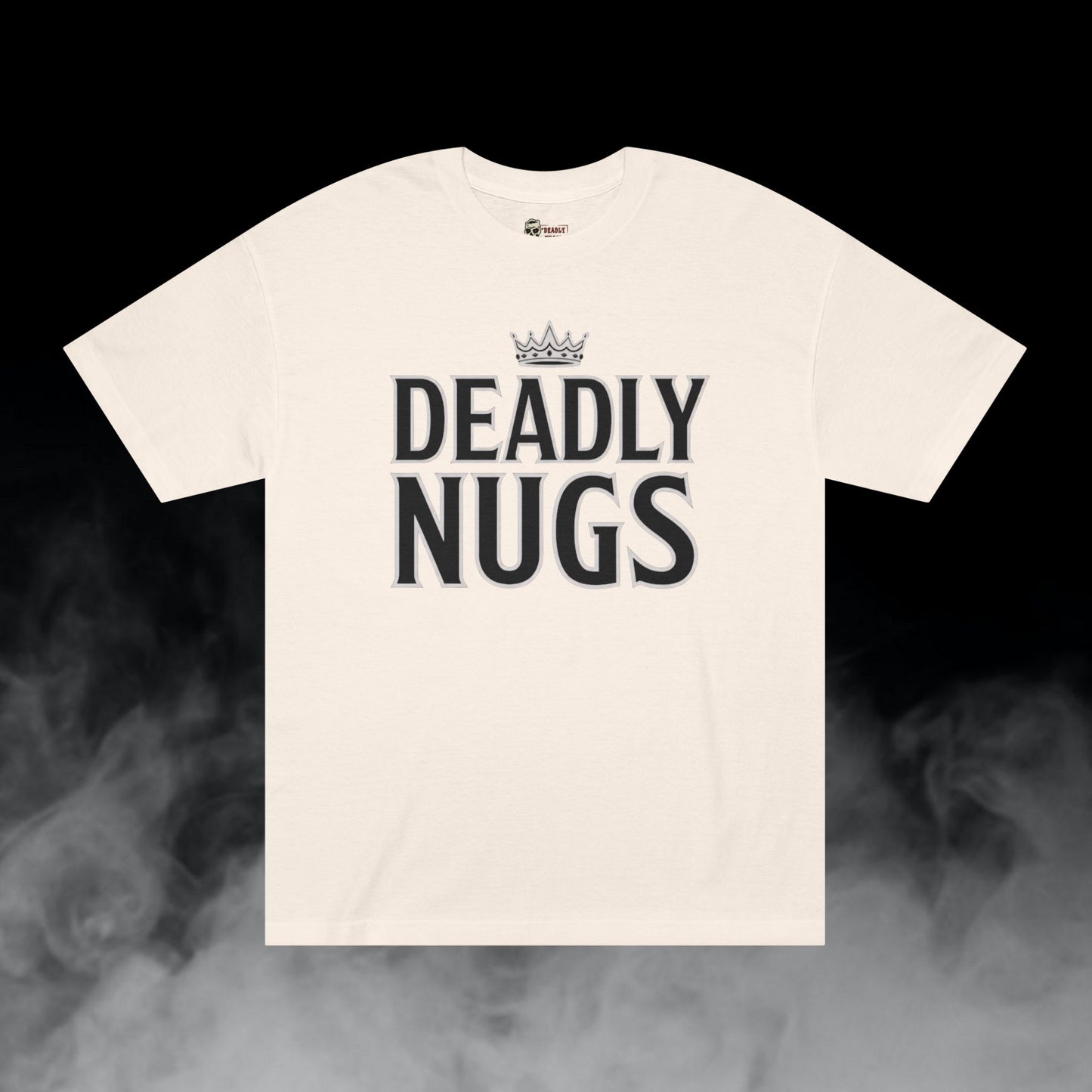 Crowned King / Crown with Typography Graphic Tee / Brand Logo Art / 420 Underground Stoner Streetwear / DEADLY NUGS