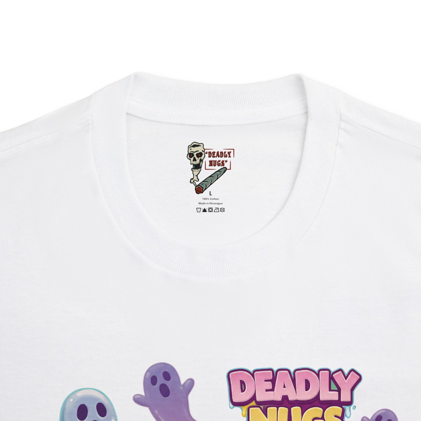 Sweet Tooth / Bud Characters Ghosts Skeleton Graphic Tee / Eerie Character Candy Cartoon Art / 420 Underground Stoner Streetwear / DEADLY NUGS