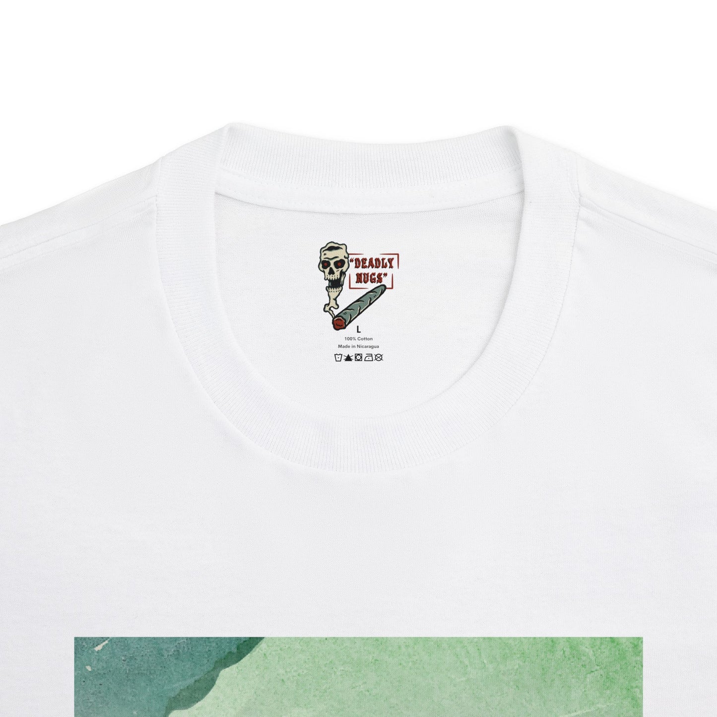 Cool Green / Soothing Color Palette Paint Graphic Tee / Contemporary Painting Art Style / 420 Underground Stoner Streetwear / DEADLY NUGS
