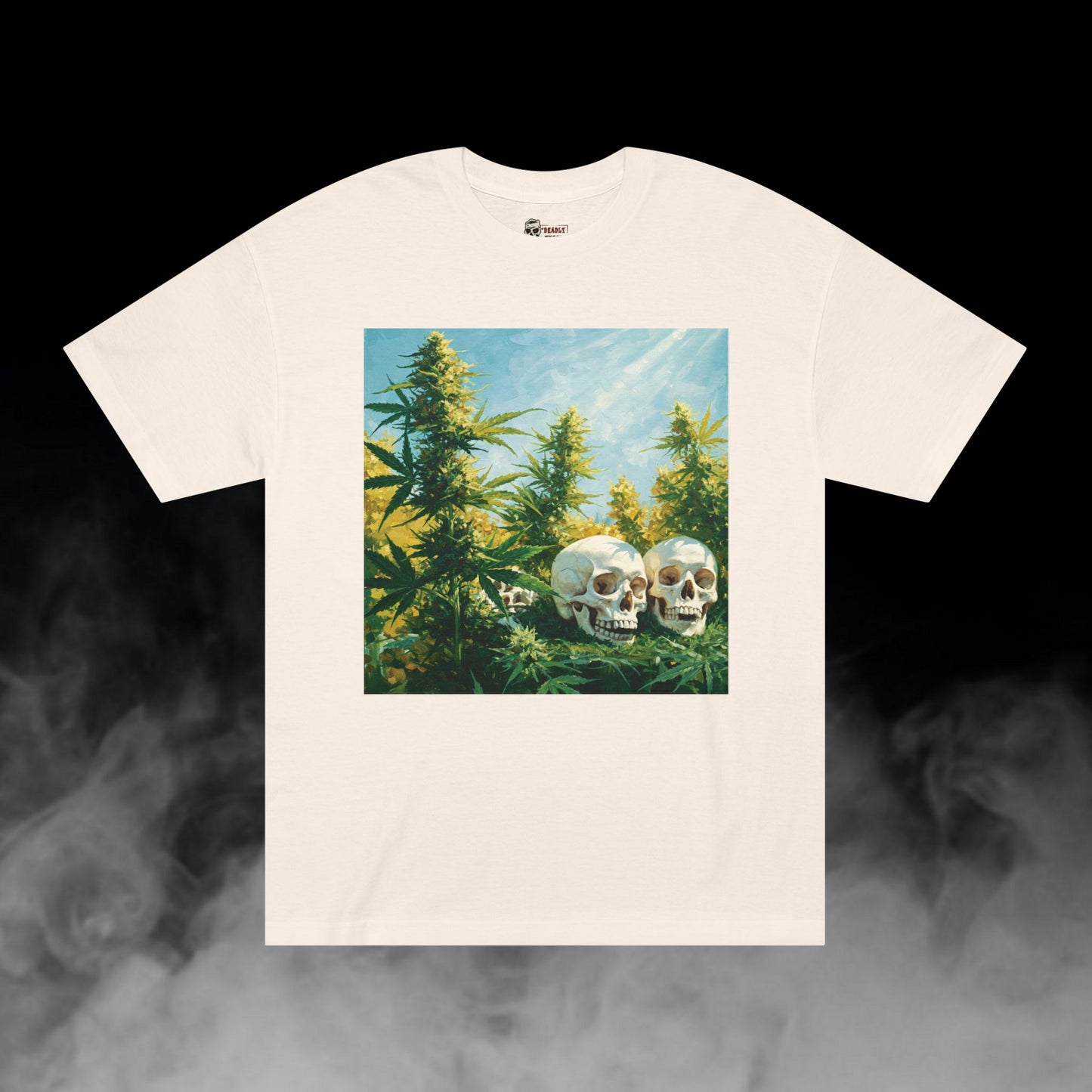 Eternal Nature / Skulls Cannabis Colas Graphic Tee / Nature Expressionism Art Painting / 420 Underground Stoner Streetwear / DEADLY NUGS