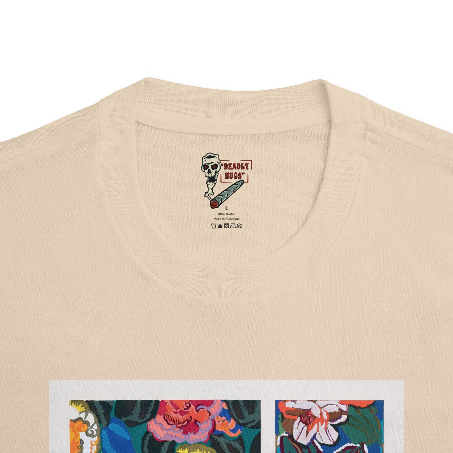 Bella Flora / Floral Painting Vibrant Color Graphic Tee / Vintage Art Painting Style / 420 Underground Stoner Streetwear / DEADLY NUGS