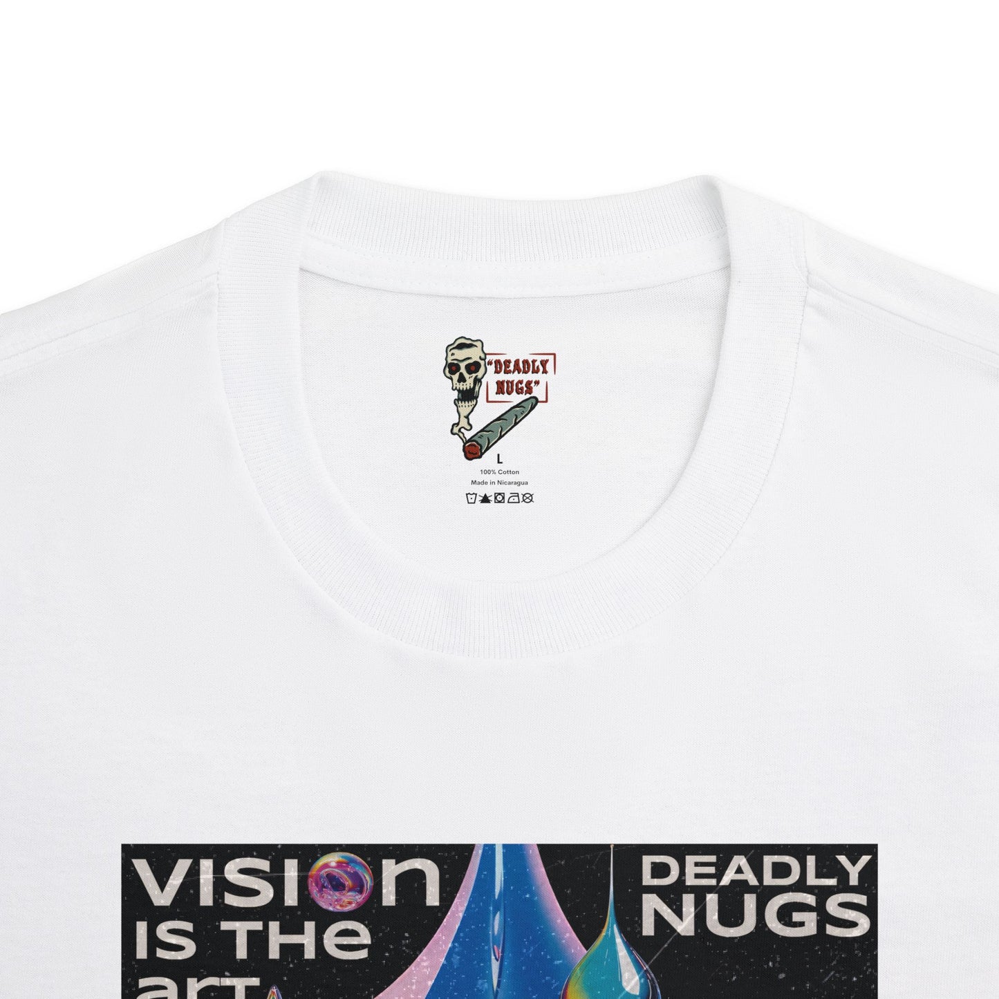 Vision is the Art / Psychedelic Eye Graphic Tee / Hypnotic Surreal Aesthetic Art / 420 Underground Stoner Streetwear / DEADLY NUGS