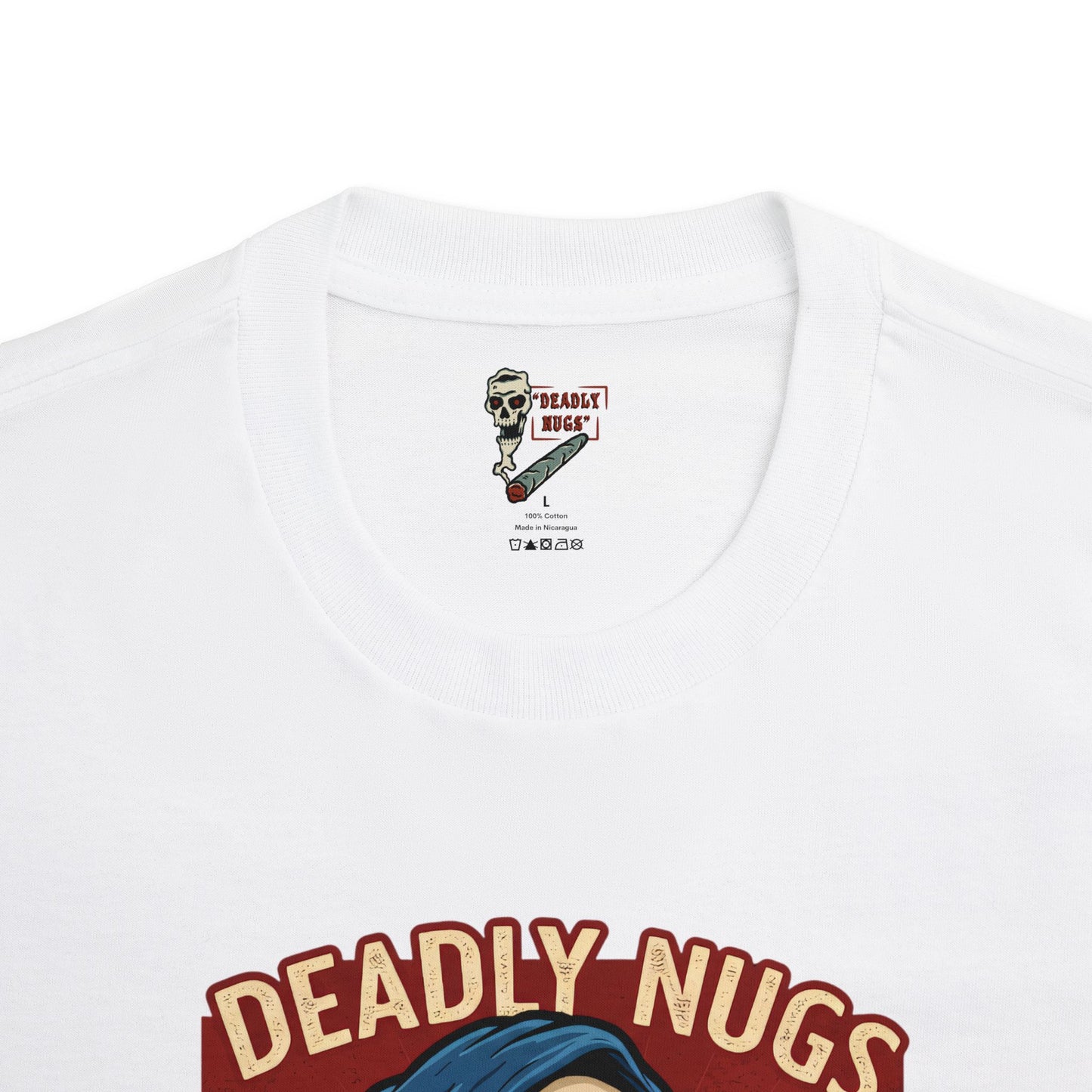 Fresh to Death / Grim Reaper with Pizza Graphic Tee / Dark Humor Cartoon Art Horror / 420 Underground Stoner Streetwear / DEADLY NUGS