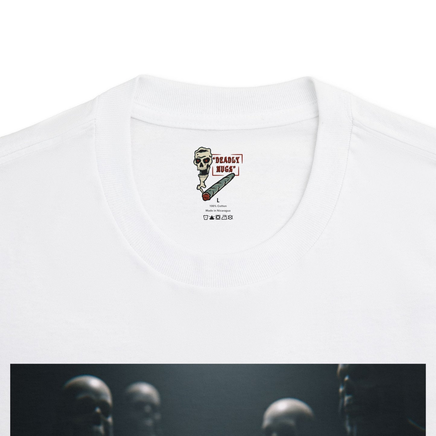 Heady / Premium Unisex Graphic Tee Aesthetic Print Skull 420 / DEADLY NUGS