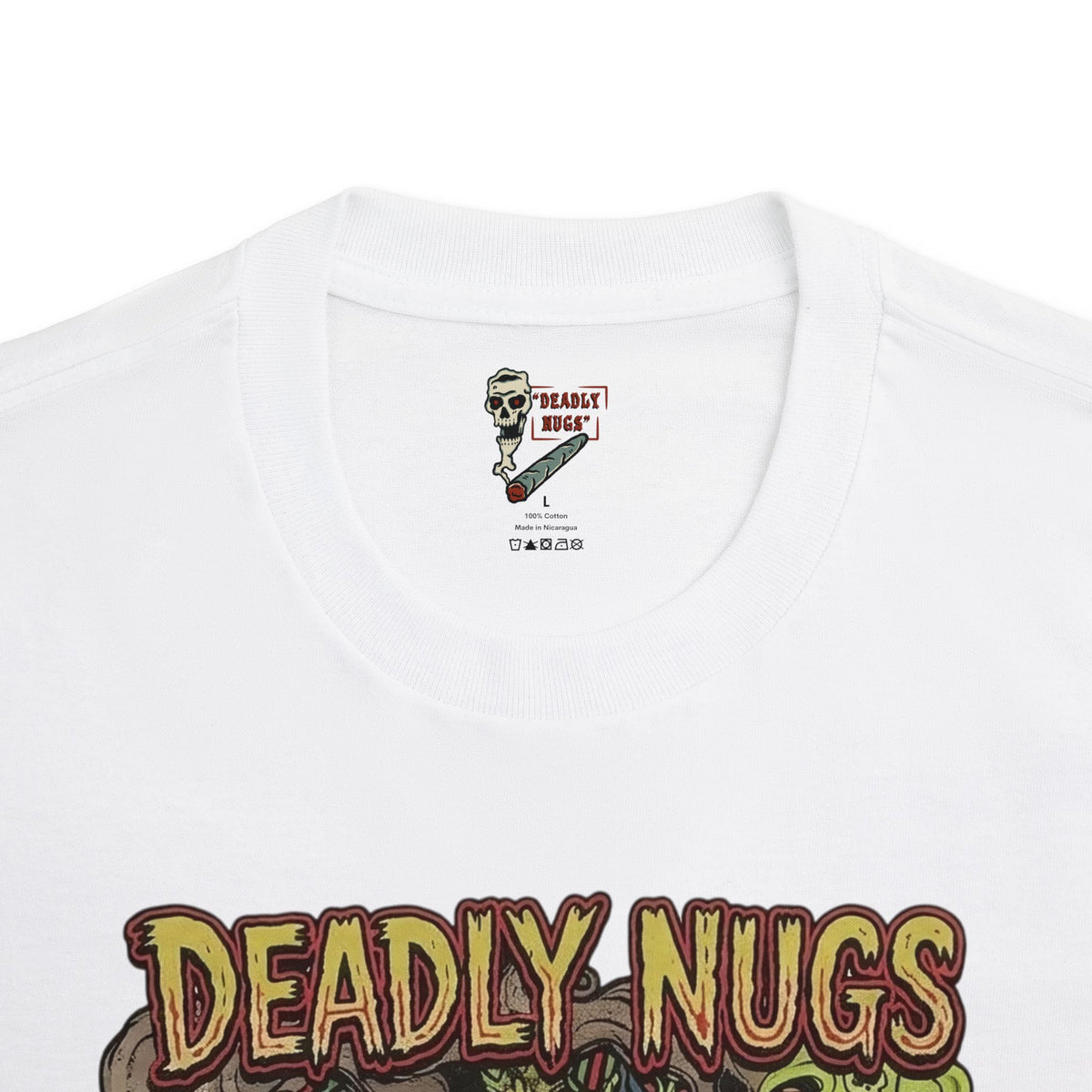Ghastly Grass! / Vintage Pulp Horror Underground Comix Art Tee / 420 Underground Stoner Culture / DEADLY NUGS