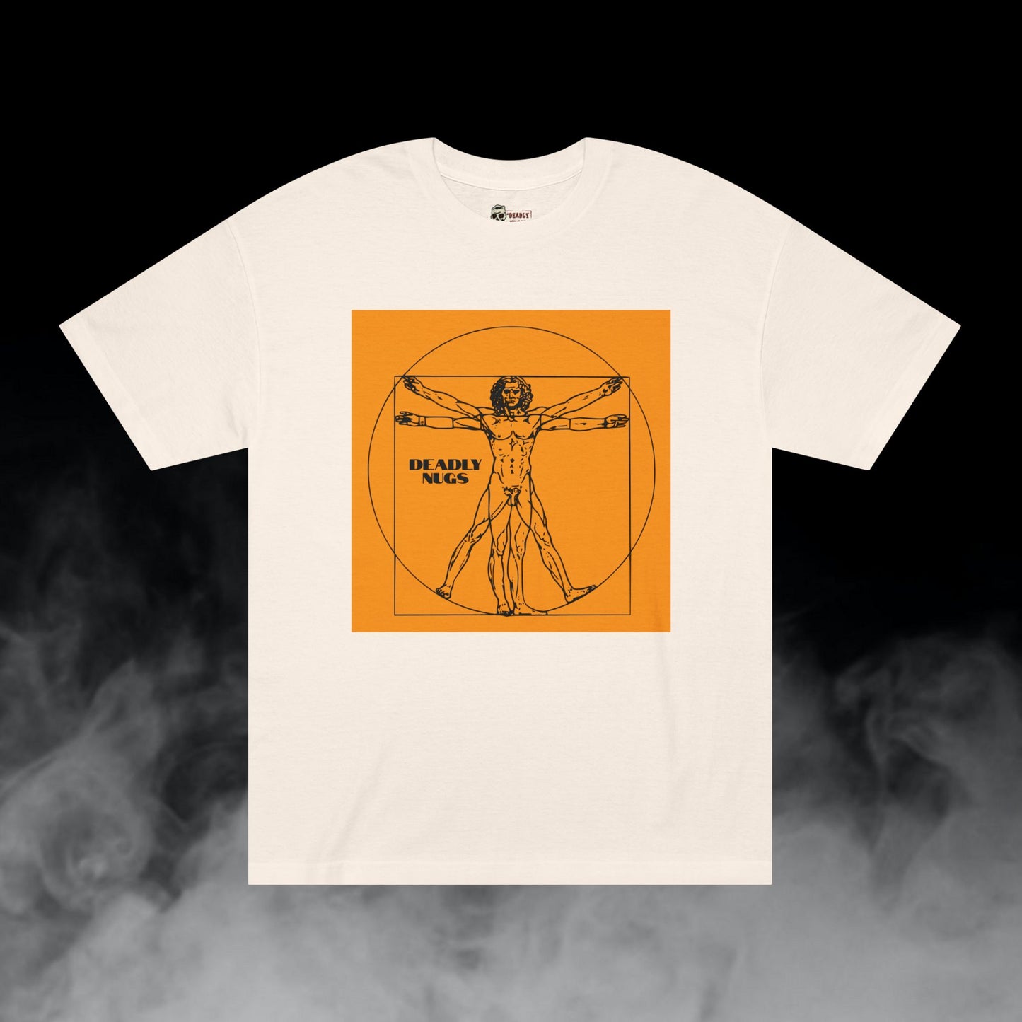 Universal Man / Infinite Power Sync Graphic Tee / Classic Leonardo DaVinci Art Style / 420 Underground Stoner Streetwear / DEADLY NUGS