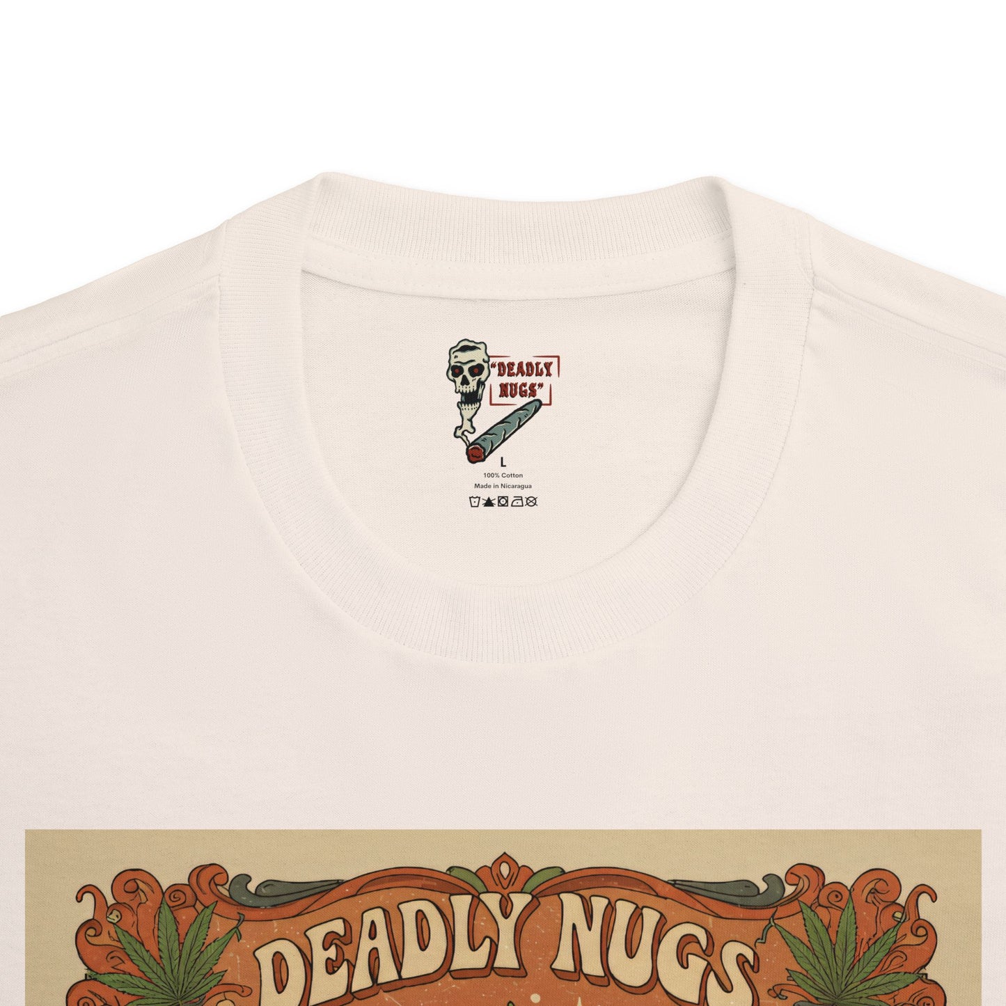 Crafty Spell / Premium Unisex Graphic Tee Aesthetic Print Ghost Skeleton 420 / DEADLY NUGS