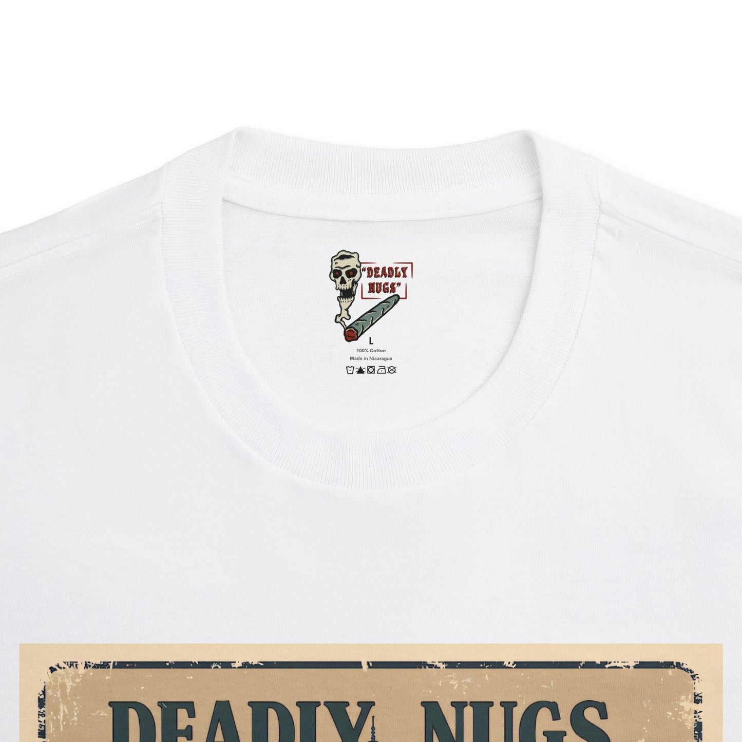 Deadly Nugs Paris / Premium Unisex Graphic Tee Aesthetic Print Skeleton 420 / DEADLY NUGS