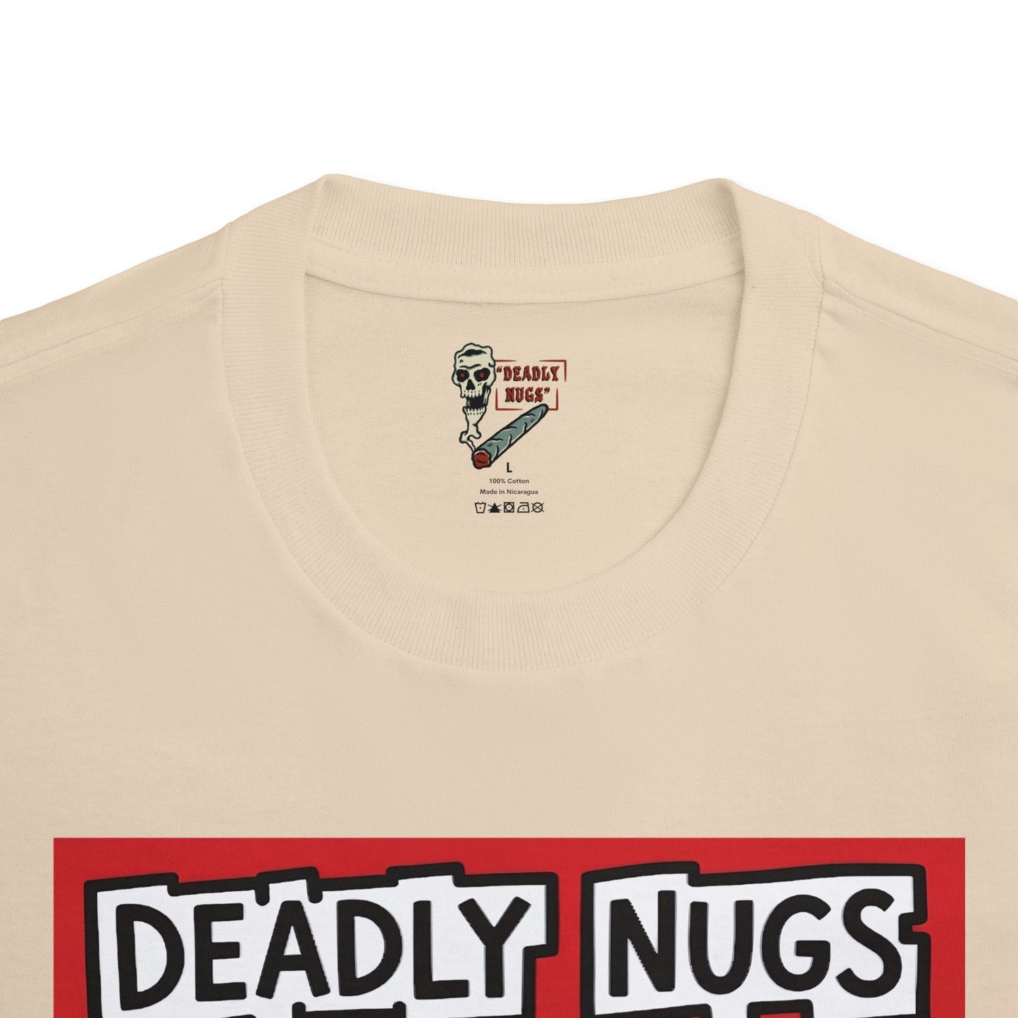 Rigor Mortis / Skeleton Reaches for Radiant, Pulsating Cannabis Bud Graphic Tee / Pop Art Keith Haring Style Street Art / 420 Underground Stoner Culture / DEADLY NUGS