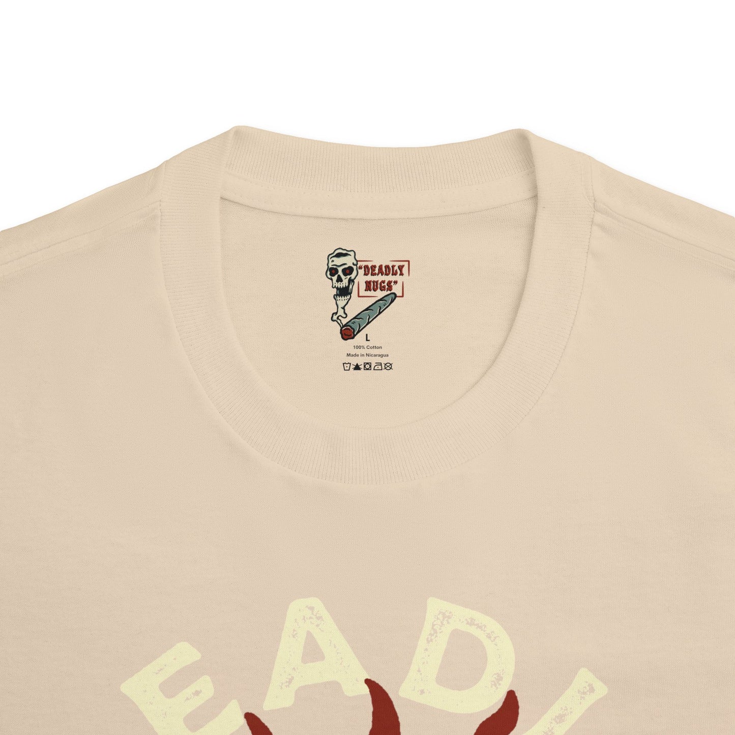 Alpha / Premium Unisex Graphic Tee Aesthetic Print Skull 420 Streetwear / DEADLY NUGS