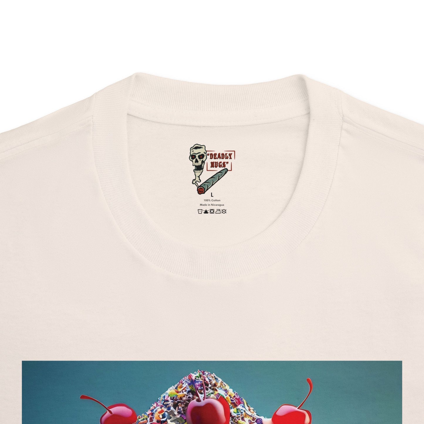 Ice Cream / Premium Unisex Graphic Tee Aesthetic Print Skull Art Streetwear / DEADLY NUGS