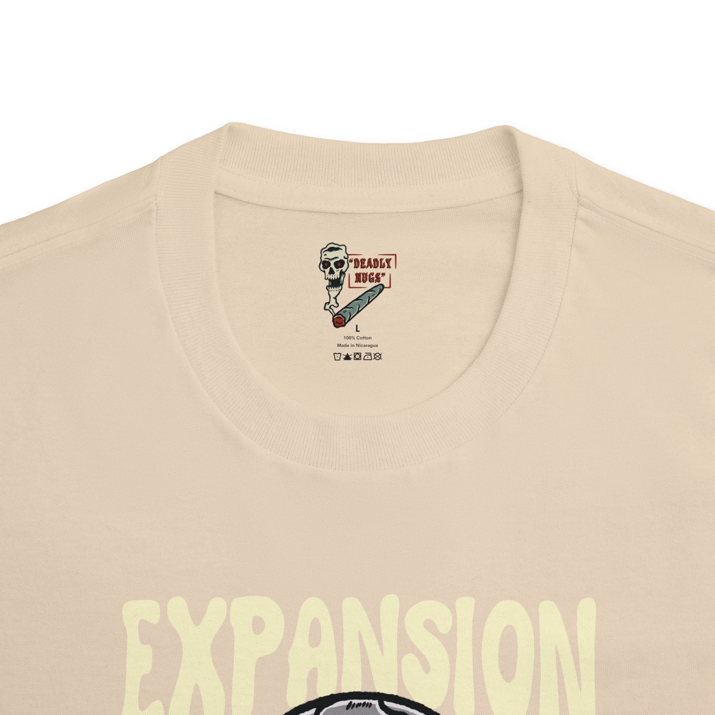 Expansion / Premium Unisex Graphic Tee Aesthetic Print Skull UFO 420 / DEADLY NUGS