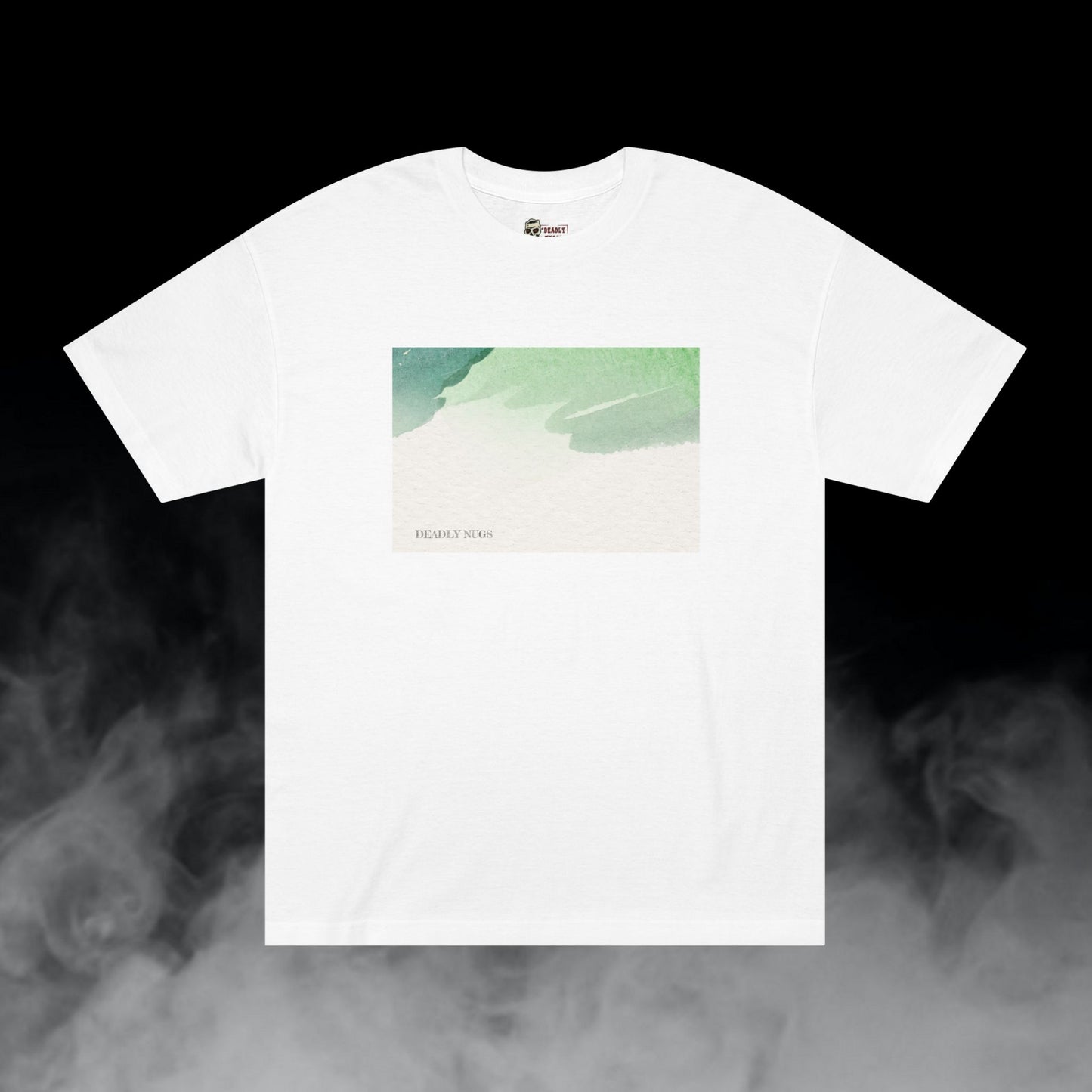 Cool Green / Soothing Color Palette Paint Graphic Tee / Contemporary Painting Art Style / 420 Underground Stoner Streetwear / DEADLY NUGS