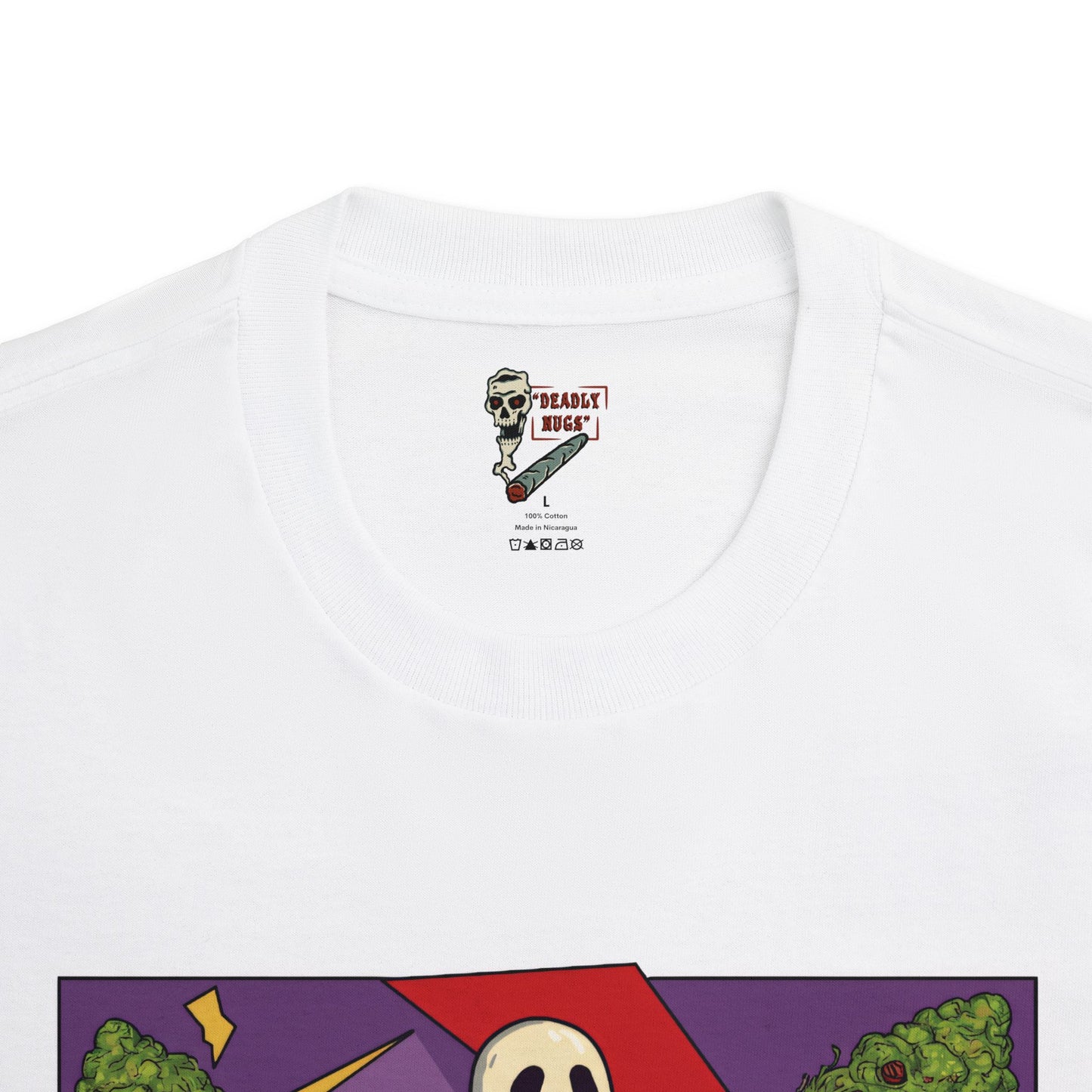 Herb Out / Premium Unisex Graphic Tee Aesthetic Print Ghost Skeleton 420 / DEADLY NUGS