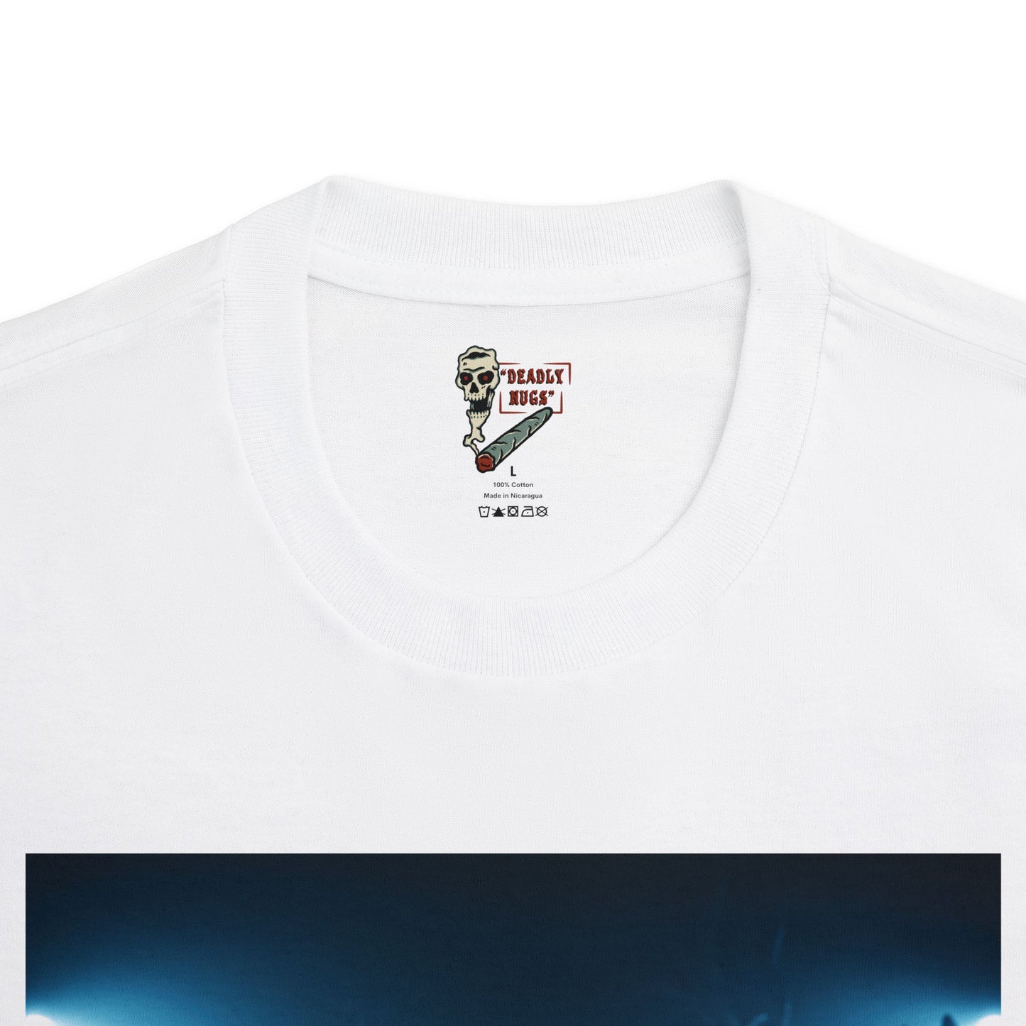 Midnight Affair / Premium Unisex Graphic Tee Aesthetic Print Ghost Skeleton Werewolf 420 / DEADLY NUGS