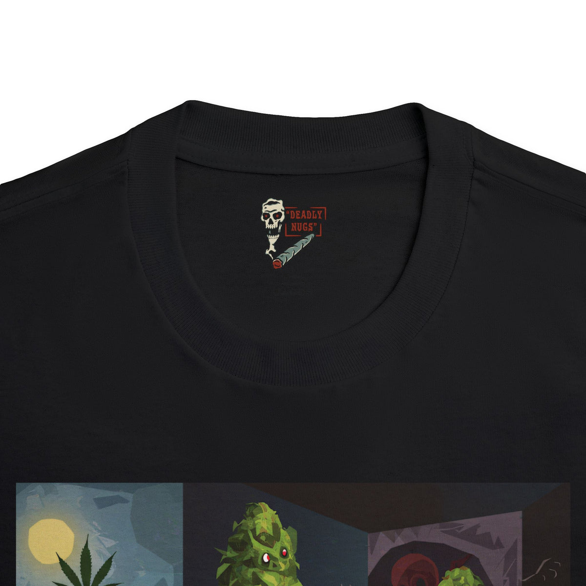 Bloom Doom / Surreal Horror Art Picasso Style Tee / 420 Underground Stoner Streetwear / DEADLY NUGS