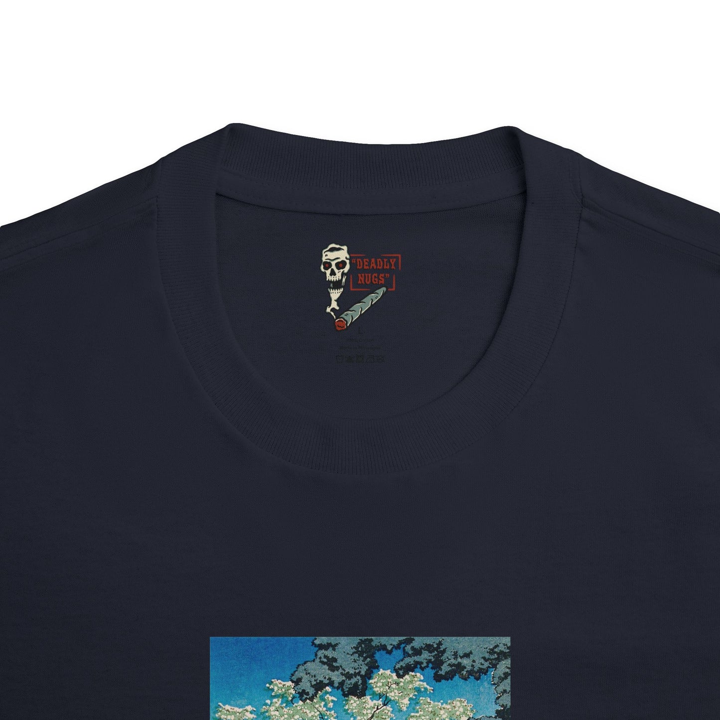 Moments of Peace / Serene Landscape Mountain Water Tree Graphic Tee / Vintage Japanese Art Style / 420 Underground Stoner Streetwear / DEADLY NUGS