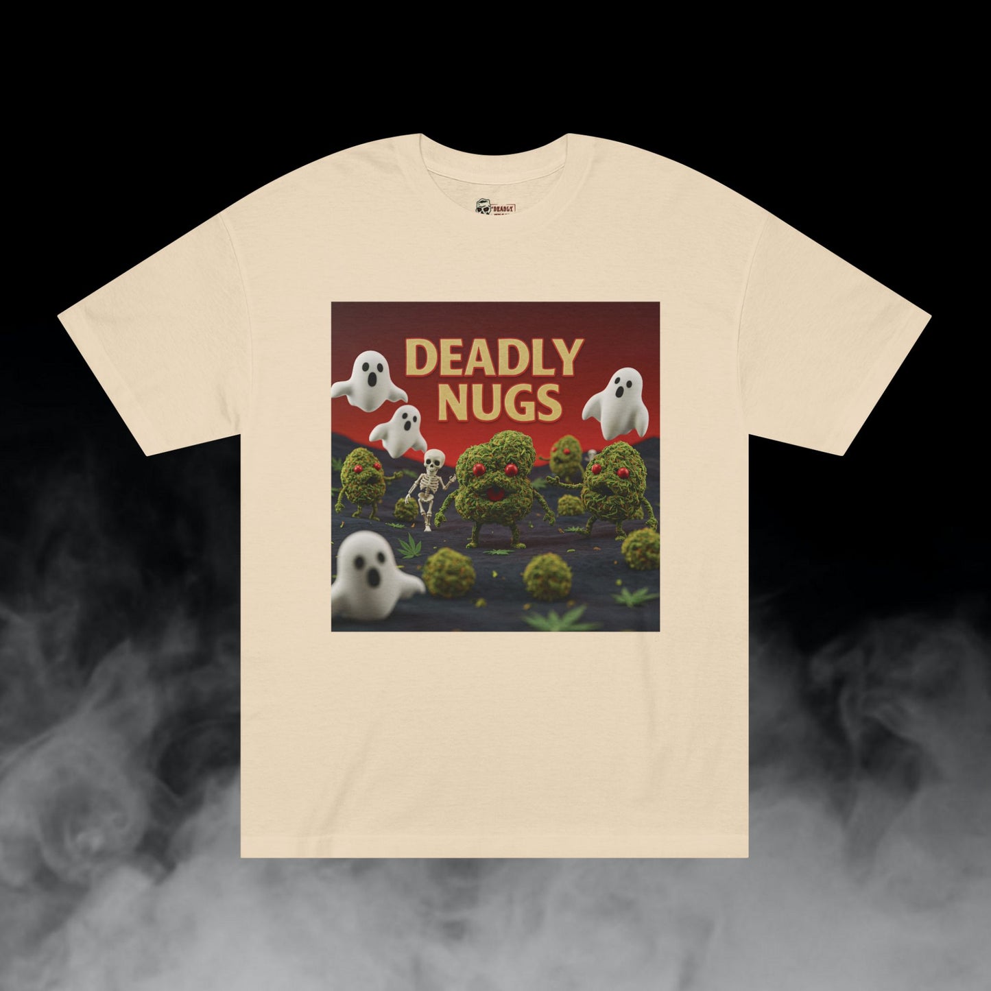 Rowdy Bunch / Bud Characters Ghosts Skeleton Graphic Tee / Hyper-Realistic Toy Model Art / 420 Underground Stoner Streetwear / DEADLY NUGS