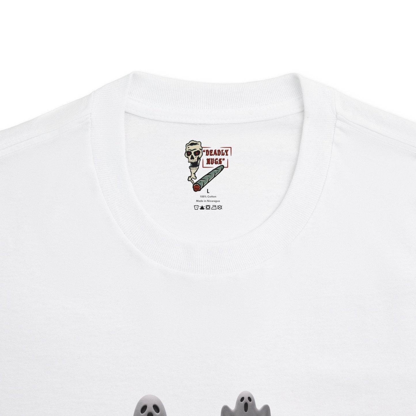 Simply Deadly / Premium Unisex Graphic Tee Aesthetic Print Ghost Skeleton 420 / DEADLY NUGS