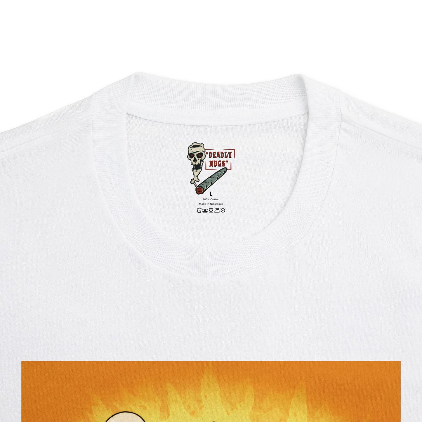 Hotdog! / Bud Characters Ghost Skeletons Munchies Graphic Tee / Dark Humor Spooky Modern Cartoon Comic Art Style / 420 Underground Stoner Streetwear / DEADLY NUGS